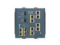Commutateur Cisco Industrial Ethernet 3000 Series - 8 x 10/100 + 2 x SFP Gigabit combiné - Montage sur rail DIN_0