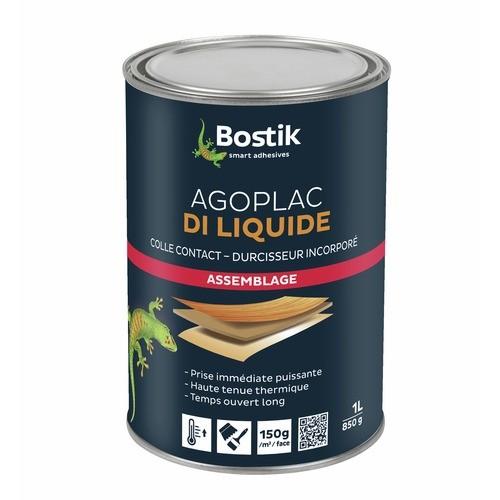 COLLE NÉOPRÈNE LIQUIDE - POT DE 1 LITRE - AGOPLAC DI BOSTIK