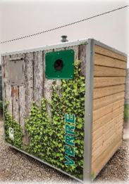 Colonne aérienne d'appoint volontaire 4m3 en verre mixte bois/acier - éco-conçue, recyclable et robuste_0
