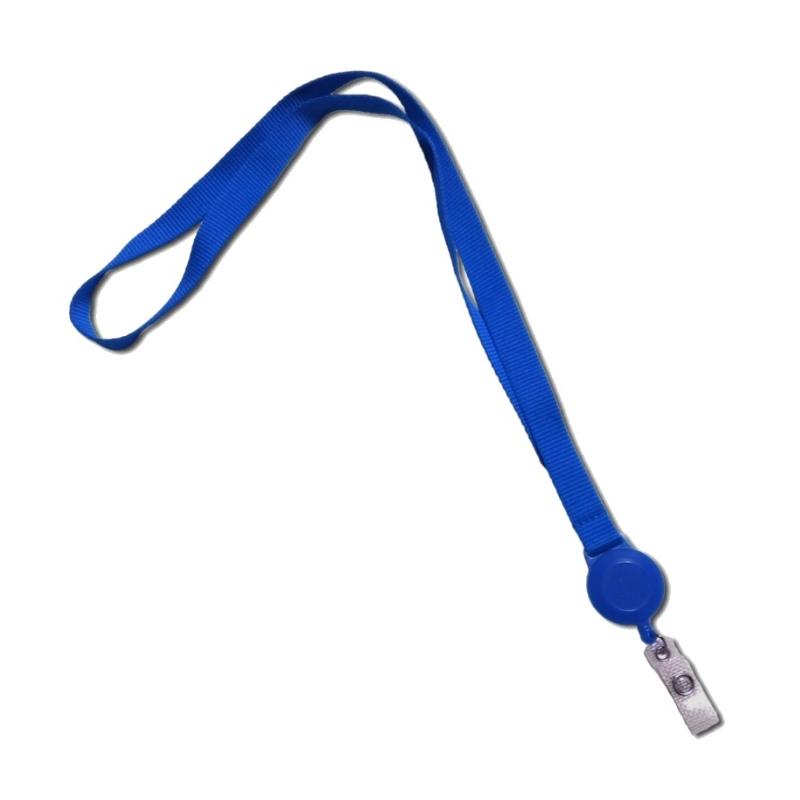 Cordon polyester uni 15 mm - zip enrouleur - lanière renforcée - couleur noire - référence CORDAZIP-15-K_0