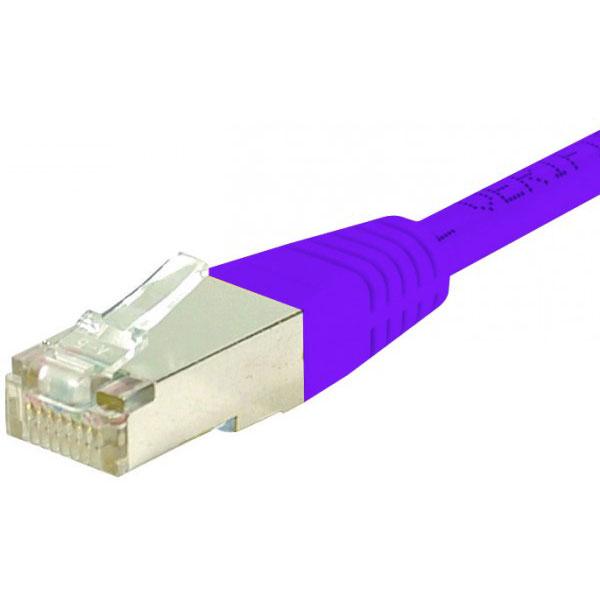 CORDON RJ45 CATEGORIE 6 S/FTP VIOLET - 10 M