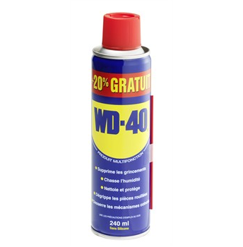 Dégrippant multi-fonctions WD-40 - 240 ml (200 ml + 20 % gratuit) - Référence 901246_0