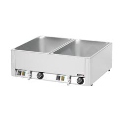 Double bain-marie GN 1/1 avec 2 robinets de vidange CBMDV Casselin - CBMDV_0