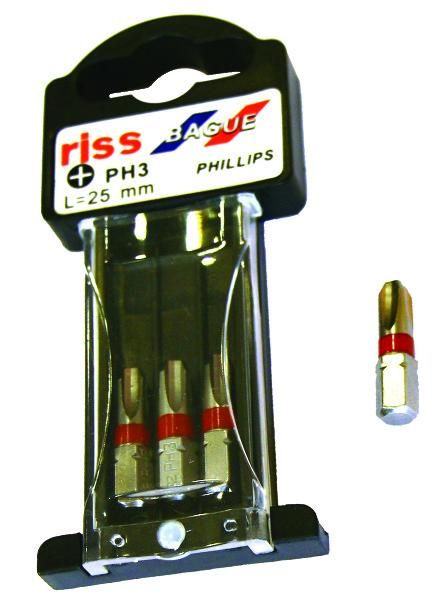 EMBOUT BAGUE PHILLIPS 1 INTENS. L.25MM BOITE X3