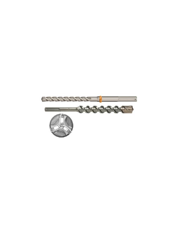 FORET BÉTON SDS-MAX DIAMÈTRE 16X340MM LONGUEUR UTILE 200MM MULTITAILLANTS XT3 - SPIT - 225099