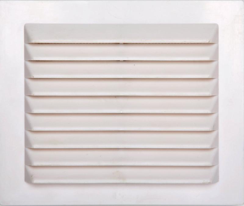 Grille d'aération réglable en ABS naturel - L.15.5 x l.18.3 cm - Intérieur/Extérieur - Moustiquaire intégrée_0
