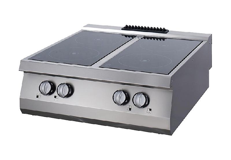 Heavy Duty cuisinière infrarouge - 4 brûleurs - unité double - profondeur 70 cm - électrique_0