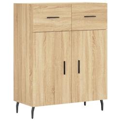 Helloshop26 - Buffet bahut commode armoire meuble de rangement organisateur cuisine salle de séjour salon sonoma 69,5 x 34 x 90 cm 02_0031666 - 30002_0