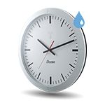 Horloge analogique extérieure IP55 - Profil 940 - Affichage HMS - Chiffres noirs - BODET_0