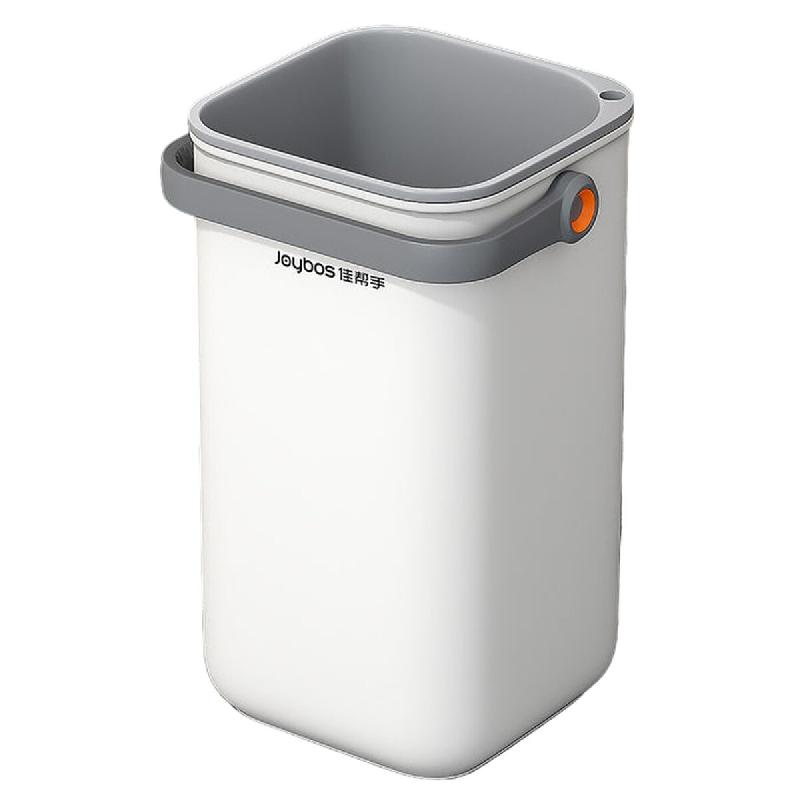 Joybos - Poubelle avec Séparation Sec et Humide pour Cuisine - blanc plastique JOB304_0