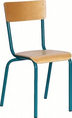 CHAISE ATLAS 4 PIEDS T5 COLORIS ROUGE RAL 3000 - MANUTAN COLLECTIVITÉS