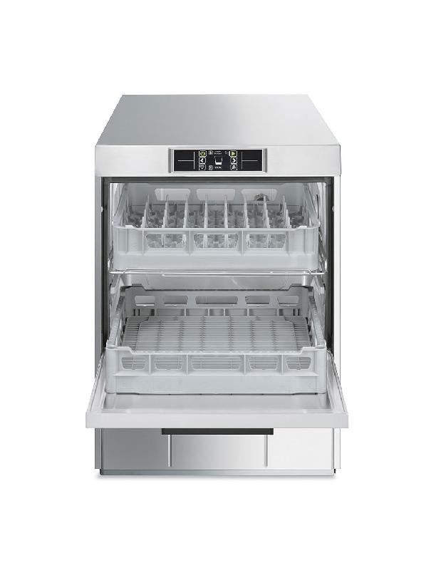 Lave-vaisselle SMEG professionnel double panier 50x50 cm avec pompe de vidange - UD522D_0