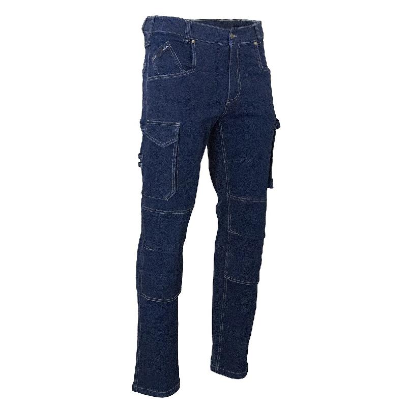 LMA WORKWEAR 1880 Jean de travail BARIL - BLEU DENIM L - FR(44) - Taille unique bleu textile 3473832723596_0