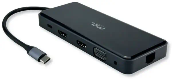 MCL MD1A99AUSB3C557 station d'accueil Avec fil USB 3.2 Gen 1 (3.1 Gen 1) Type-C Noir_0