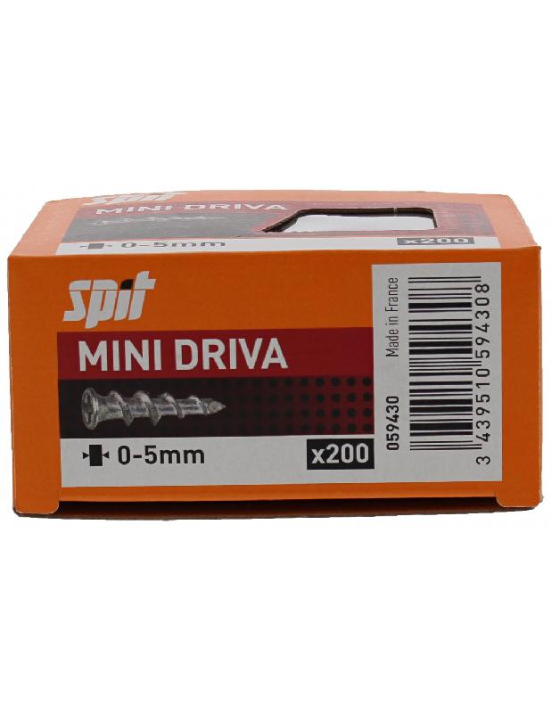 CHEVILLE MINI DRIVA ZAMAK BOÎTE DE 200 - SPIT - 059430