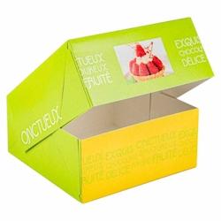 PAPA France Boîtes pâtissières Artisans Vert Anis 18 X 8 x 50 pcs - X188_0