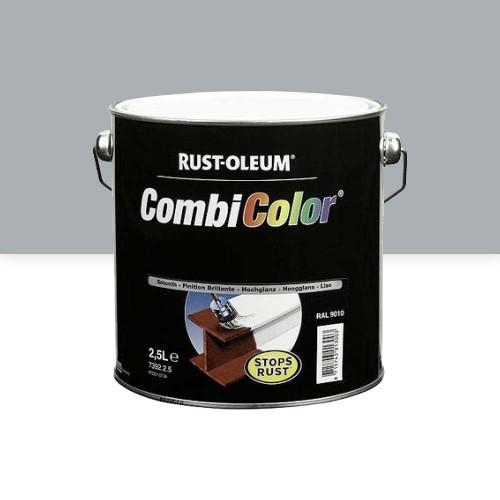 PEINTURE ANTIROUILLE - MÉTAL BRILLANT - 2,5 L - GRIS ACIER 7001 - COMBICOLOR RUST-OLEUM