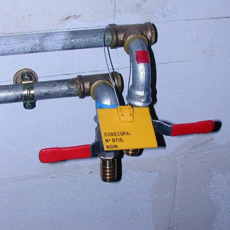 Porte étiquette Câble - L 250 mm - Tige Ø1.24 mm - Platine 30x50 mm - Jaune_0