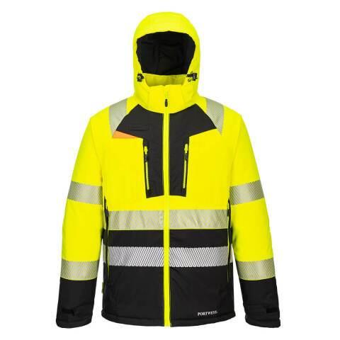 PORTWEST DX430 PARKA DX4 HV CLASSE 2 JAUNE/NOIR - TAILLE XXL