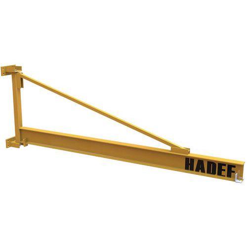 POTENCE TRIANGULEE MURALE F=250KG PORTEE =4M - HADEF