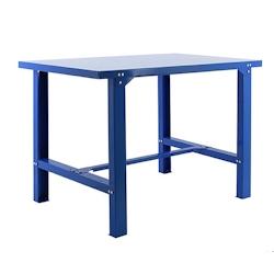 PROREGAL Établi BUFFALO MÉTAL | HxLxP 83x150x73cm | Capacité de charge 600kg | Bleu - bleu métal RS46-03_0