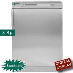 Sèche-linge semi-professionnel inox-titanium 8 kg - SL80-VE avec décharge et système BUTTERFLY_0