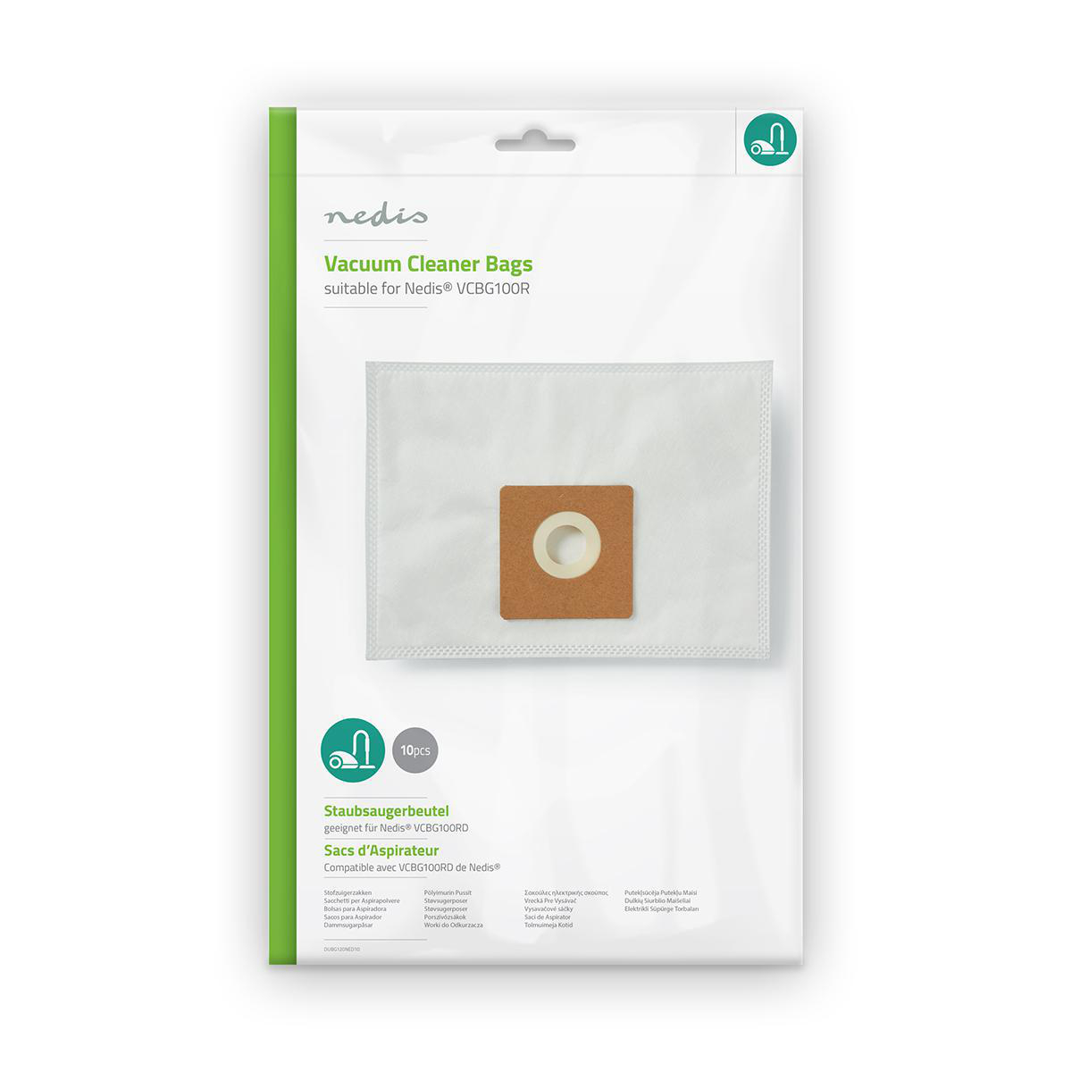 Sac d'aspirateur Nedis - DUBG120NED10 - 10 sacs en microfibre, système de filtre à 5 couches_0