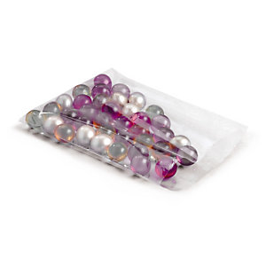 SACHET PLASTIQUE LIASSÉ TRANSPARENT HAUTE BRILLANCE 15X25 CM