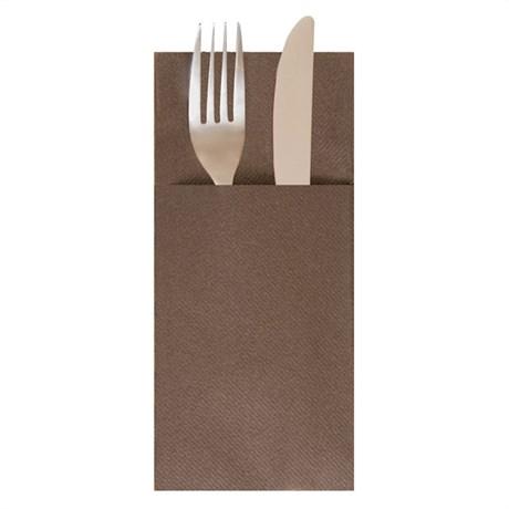 SERVIETTE CANGURITO 55 G/M² 33X40 CM AIRLAID CHOCOLAT (VENDU PAR 900)