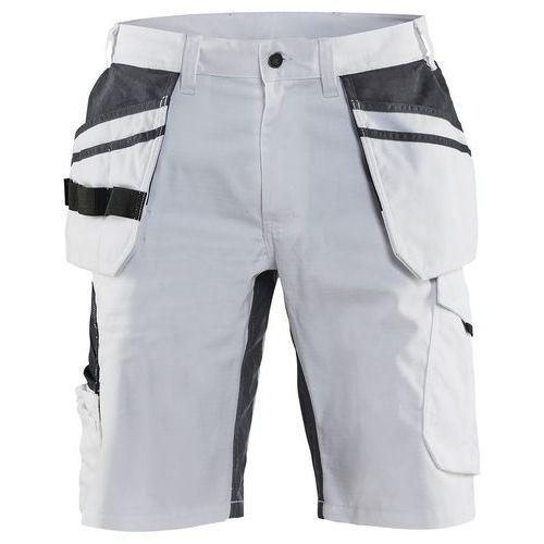 SHORT PEINTRE STRETCH BLANC/GRIS FONCÉ TAILLE 58 - BLAKLADER