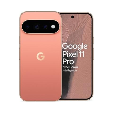 SMARTPHONE GOOGLE PIXEL 11 PRO 6.3'' OLED 5G DOUBLE SIM 256 GO ROSE PÊCHE