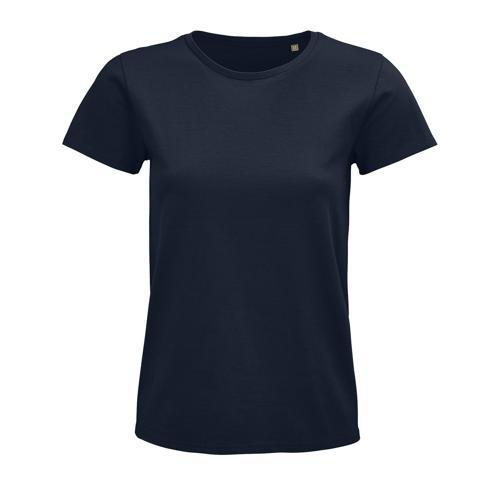 TEE-SHIRT PERSONNALISABLE FEMME COTON ORGANIQUE BIO JERSEY 175 FRENCH MARINE