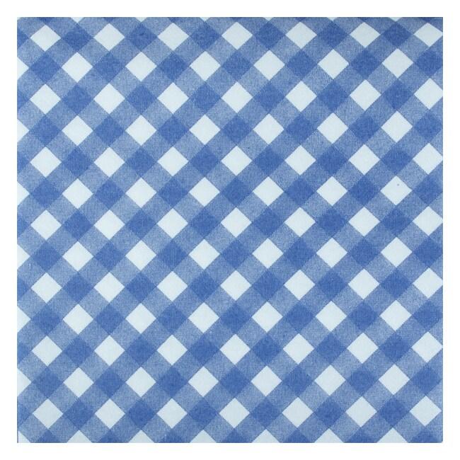 Thouy Serviette en soft aspect tissu vichy bleu 40 x 40 par 50 - 3701114812592_0