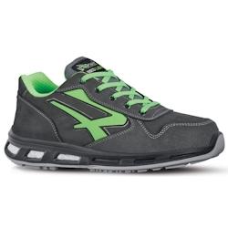 U-Power - Chaussures de sécurité basses hydrofuges et légères YODA - S3 SRC - Noir/Vert - Taille 42 - Ligne Red Lion_0