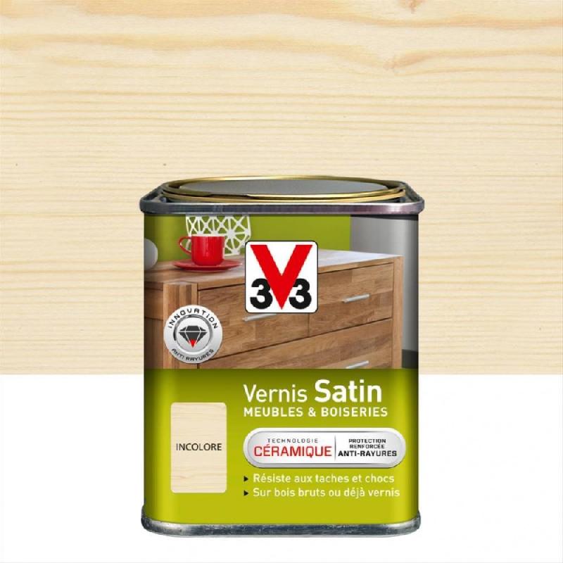 Vernis meuble et objet V33 - incolore satiné - 0,25L_0