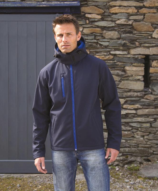 Veste Softshell Capuche Homme TX Performance - Résistante et imperméable - Réf : R230M - Plusieurs tailles et coloris_0