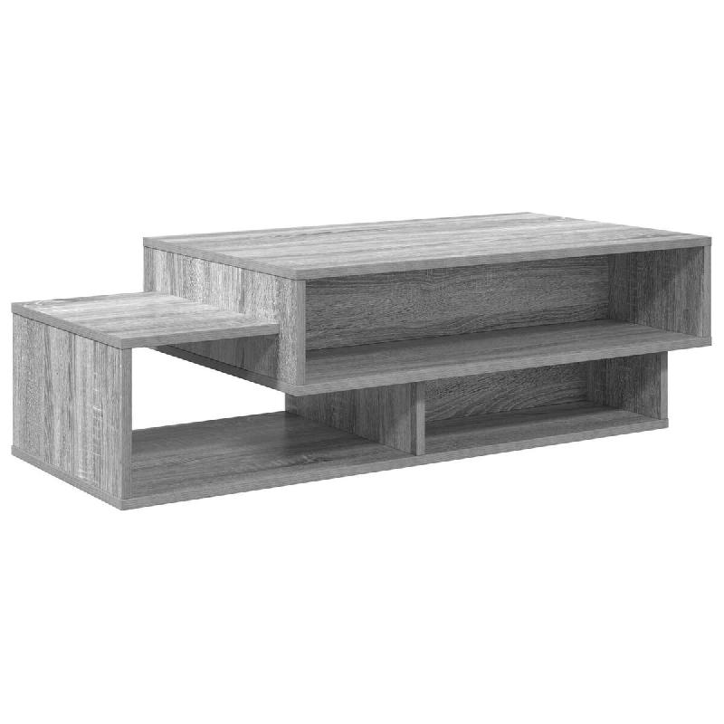 VidaXL Table basse Gris Sonoma 105 x 50 x 32,5 cm Bois d'ingénierie Modèle Atlas Work - 8000209_0