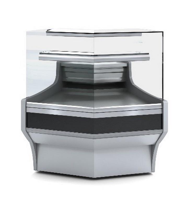 Vitrine d'angle extérieur petit modèle - vitre double droite VE-9 - VE-9N-AP45-RR - Dimensions compactes et design moderne_0