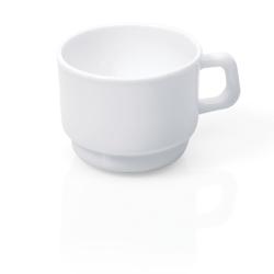 Lot de 6 tasses en Verre trempé H 65 mm Diamètre 75 mm Was Germany - Verre opale 9235180/6-S_0