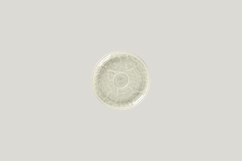 SOUS-TASSE À EXPRESSO ROND CÉLADON PORCELAINE Ø 13 CM KRUSH RAK