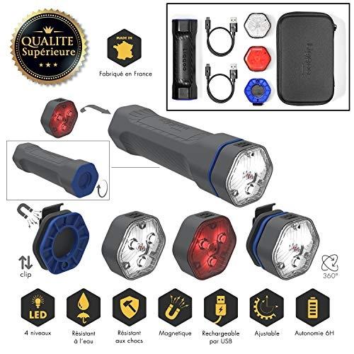 LIGGOO BOX - Lampe torche multifonction LED puissante - Sécurité - Batterie - Technologie brevetée française_0