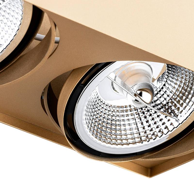 ARGON SPOT POUR PLAFOND RIESTA, DORÉ, À 3 LAMPES