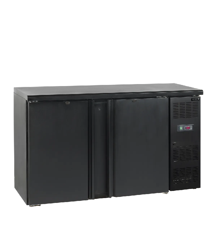 Arrière bar réfrigéré 2 portes CBC210 noir TEFCOLD_0