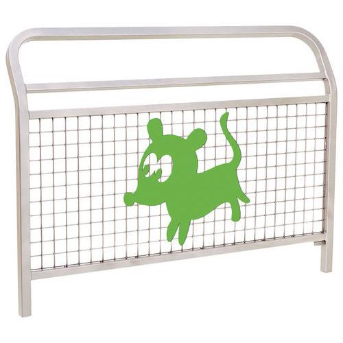 BARRIÈRE 1.50 SPÉCIALE ECOLE CONVIVIALE CHIEN ZINC GRIS 7044 - PROCITY