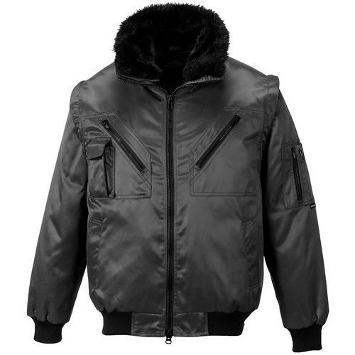 BLOUSON PILOTE À MANCHES AMOVIBLES PJ10 NOIR XXL - PORTWEST