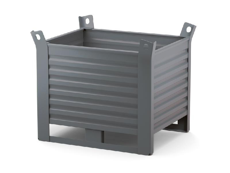 Caisse palette métallique Beta tôlée 1000x800 charge 1500 kg_0