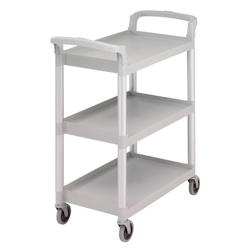 Cambro - Chariot de service 3 niveaux avec 4 roulettes pivotante sans frein - Capacité 136kg - gris moucheté - Boite de 1 - BC331KD480 - gris plasti_0
