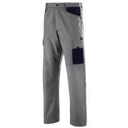 Cepovett - Pantalon de travail Coton majoritaire FACITY Gris / Bleu Foncé Taille M - M gris 3184376236250_0