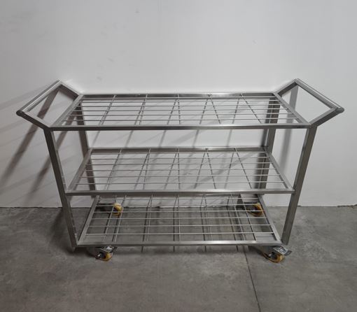 Chariot de distribution en acier inoxydable sur mesure - Pour laboratoire - Finitions de haute qualité_0