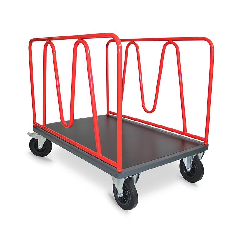 Chariot manuel 2 ridelles Rolléco - 500 kg - 800 x 600 mm - Tubulaire ou grillagé_0